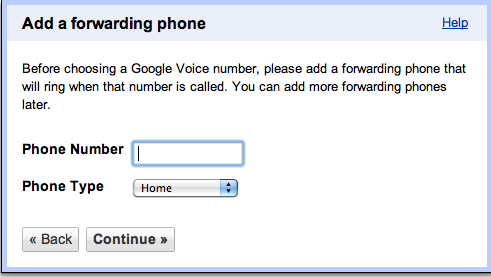 Google Voice Add Number