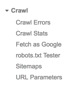 Webmaster Tools Dashboard Crawl