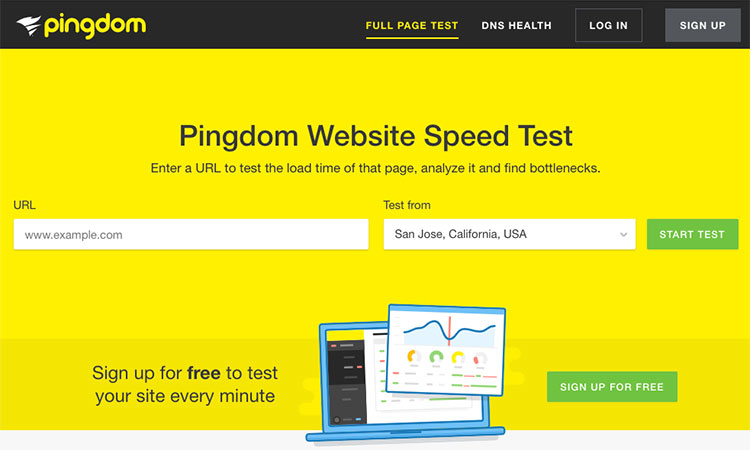 Check Your Website Loading Speed with Pingdom